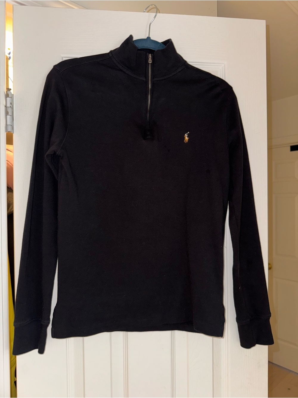 Boys Polo Ralph Lauren Interlock Quarter Zip Pullover (Size L)